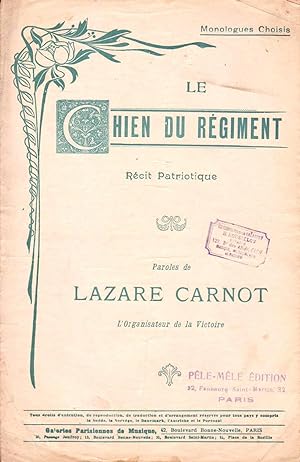 Paroles de "Le Chien du régiment", récit patriotique