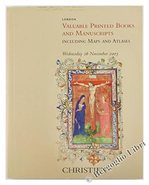 VALUABLE PRINTED BOOKS AND MANUSCRIPTS INCLUDING MAPS AND ATLASES.: