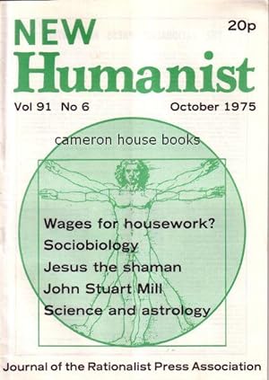 New Humanist, edited by Nicolas Walter. Vol.91 No.6, October 1975