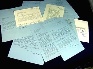 A SPLENDID ARCHIVE OF A DOZEN FINE SIGNED LETTERS [11 TLS +1 ANS][The Merlin Chronicles]