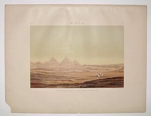 Gizeh. Southern View of the Great Pyramids