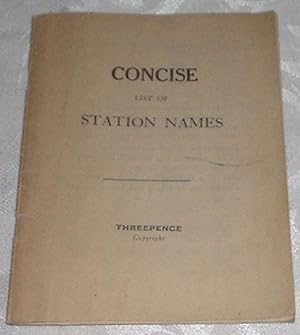 Concise List of Station Names
