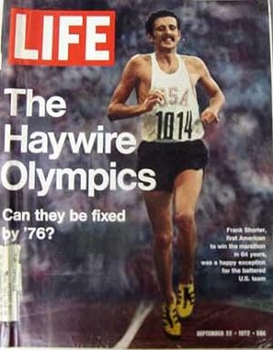 Life Magazine September 22, 1972 -- Cover: Frank Shorter