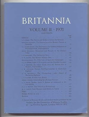 BRITANNIA: A JOURNAL OF ROMANO-BRITISH AND KINDRED STUDIES. VOLUME 2 1971. (VOLUME II - 1971.)