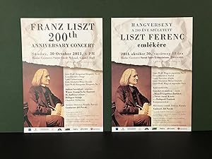 ORIGINAL SINGLE SHEET PROGRAM FLYER for a Franz Liszt Bicentennial-Related Performance - Franz Li...