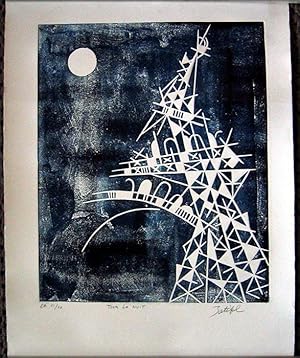 Tour La Nuit (SIGNED Print By Satifel)