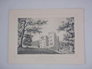 Fine Original Antique Lithograph Illustrating Gawthorpe Hall in Lancashire, The Seat of James Phi...