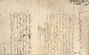 Document signed, in Swedish with translation, (Nicodemus the younger, 1654-1728, Swedish Architec...