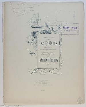 Charming and descriptive song 'Les Goëlands' ('The Seagulls') (Louis Albert, 1840-1910, Breton Co...