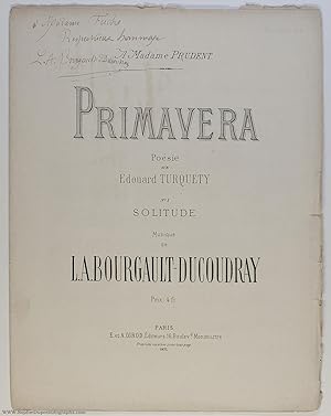 Delicate and expressive song 'Solitude' (Louis Albert, 1840-1910, Breton Composer & Scholar)