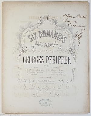 'A travers champs', no. 1 of 'Six romances sans paroles' for piano, (Georges Jean, 1835-1908, Fre...