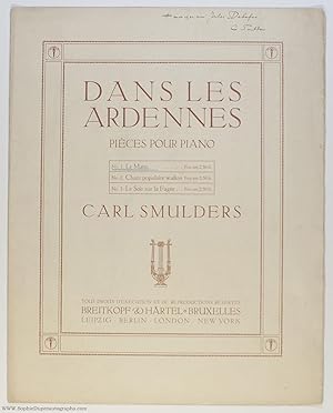 'Le Matin', no. 1 of 'Dans les Ardennes' for piano, (Carl, 1863-1934, Dutch Composer, Professor a...
