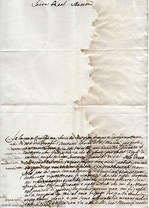 Autograph Letter Signed and Subscribed, (Princess, 1686-1742, daughter of Vincenzo Gonzaga, 1634-...