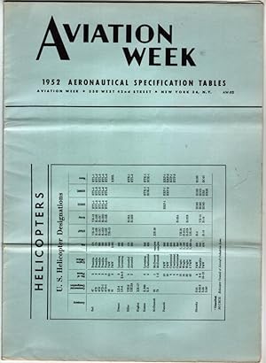 Aviation Week Aeronautical Specification Tables (2; 1952 & 1953)