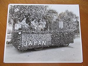Original Photograph Of Japan Float, Tournament Of Roses {Rose Parade], Jan 1, 1917 (With Grand Ho...