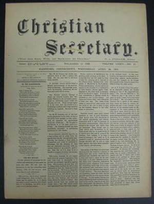 Christian Secretary: Volume LXXIV, No. 19, April 24, 1895