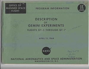 Description of Gemini Experiments, Flights GT-3 through GT-7