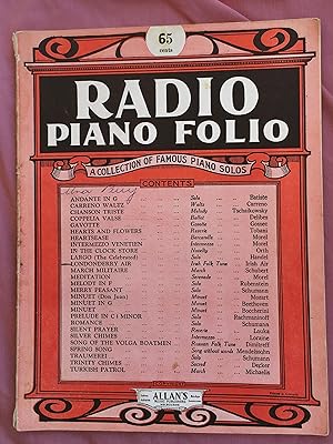 Radio Piano Folio - A Collection of Famous Piano Solos [ Sheet Music Book ]