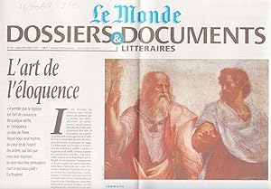 Dossiers et documents littéraires du journal "Le Monde" n°30 : L'Art de l'éloquence