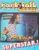 Magazine Rock & Folk n°223, octobre 1985 (Phil Collins)