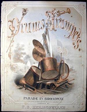 Drums & Trumpets, or A Parade in Broadway of the 7th, 22d, & 71st regiments of N.Y.S. Militia