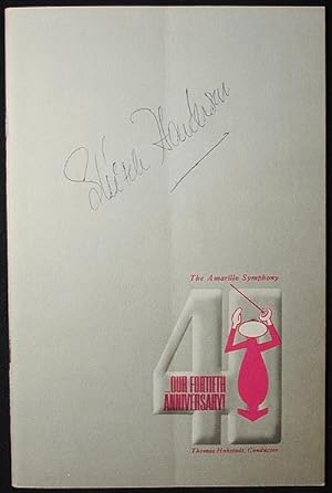 Skitch Henderson Autograph [program from 1964 concert with the Amarillo Symphony Orchestra]