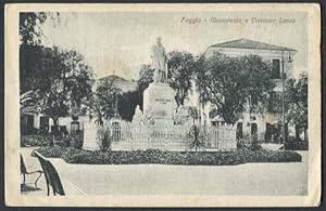 Foggia Cartolina d'epoca Monumento a Vincenzo Lanza Puglia