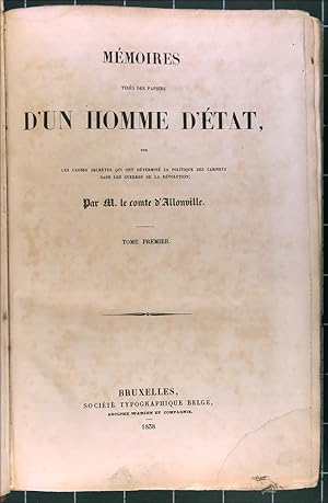 Mémoires Tirées Des Papiers D'un Homme D"état Volume 1