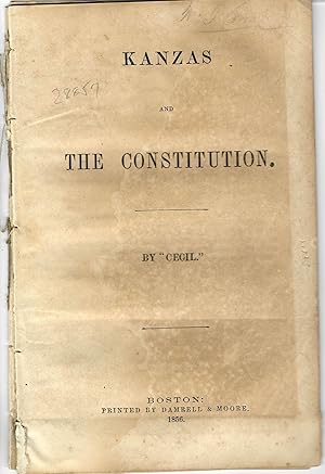 KANZAS AND THE CONSTITUTION. BY "CECIL."