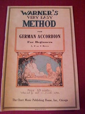 Warner's Very Easy Method for German Accordion for Beginners 1, 2 or 3 Rows