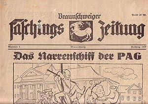 Braunschweiger Faschings-Zeitung. Nr. 1 [alles Ersch.?].