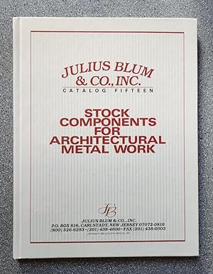 Julius Blum & Co., Inc., Catalog 15