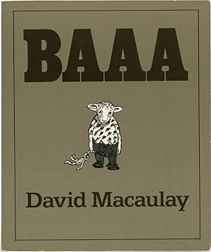 Baaa (First Edition, review copy belonging to writer George Zebrowski)