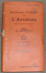 Aviation technical dictionary-Dictionnaire technique de l'aviation.