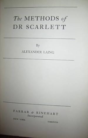 The Methods of Dr. Scarlett
