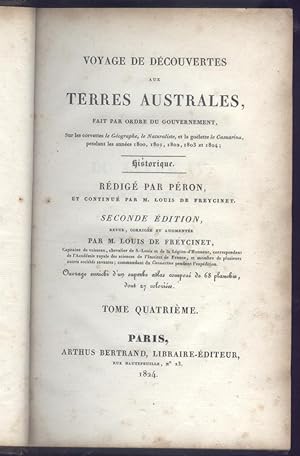 Voyage de découvertes aux Terres Australes, Fait Par Ordre Du Gouvernement, Sur Les Covettes Le G...