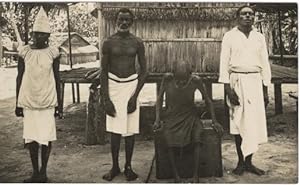 Photograph of Three Men and a Woman in Rabaul, Papua New Guinea