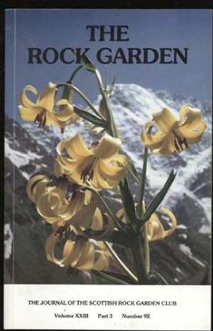 Journal of the Scottish Rock Garden Club, The : Volume XXIII Part 3 Number 92