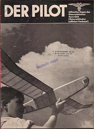 Der Pilot - Heft 1 IV. Jahrgang / (issue 1, volume 4) / 1938 / Austrian Aviation Club. Supermarin...