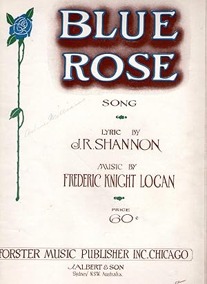 BLUE ROSE (Vintage Sheet Music)