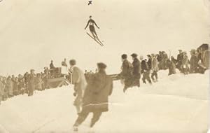 Real Photo Postcard of Ski Jumper