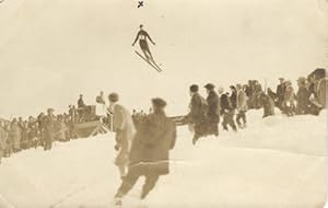 Real Photo Postcard of Ski Jumper