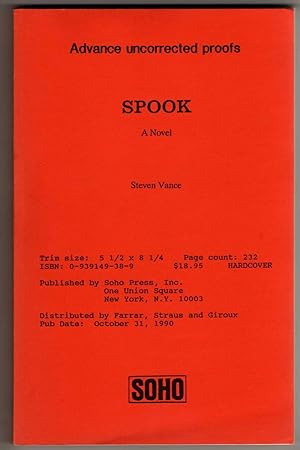 Spook - A Novel [COLLECTIBLE ADVANCE UNCORRECTED PROOFS]