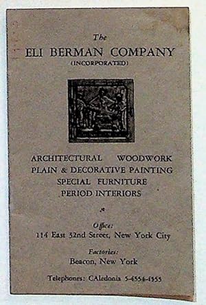 The Eli Berman Company Incorporated. Architectural Woodwork, Plain & Decorative Painting, Special...