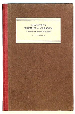 Shakspere's Troilus and Cressida. A Concise Bibliography