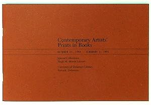 Contemporary Artists' Prints in Books. October 21, 1994 - February 3, 1995