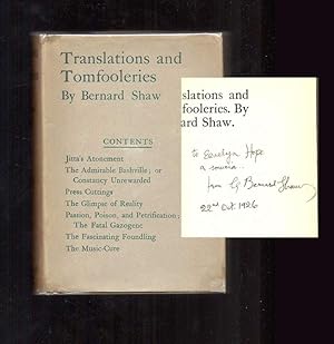 TRANSLATIONS AND TOMFOOLERIES. Inscribed