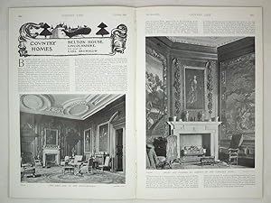 Original Issue of Country Life Magazine Dated October 31st 1903, with a Main Feature on Belton Ho...