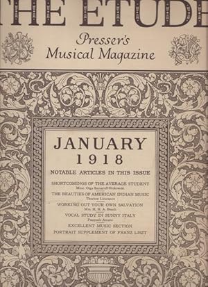 ETUDE, Presser's Music Magazine: January, March, May, September, November 1918, The.