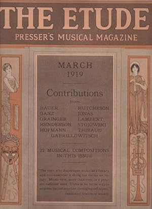 ETUDE, Presser's Music Magazine: March and June 1919, The.